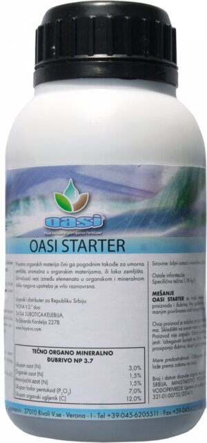 dubriva sa huminskim aminokiselinama_oasi starter tecno dubrivo sa huminskim i amino kiselinama